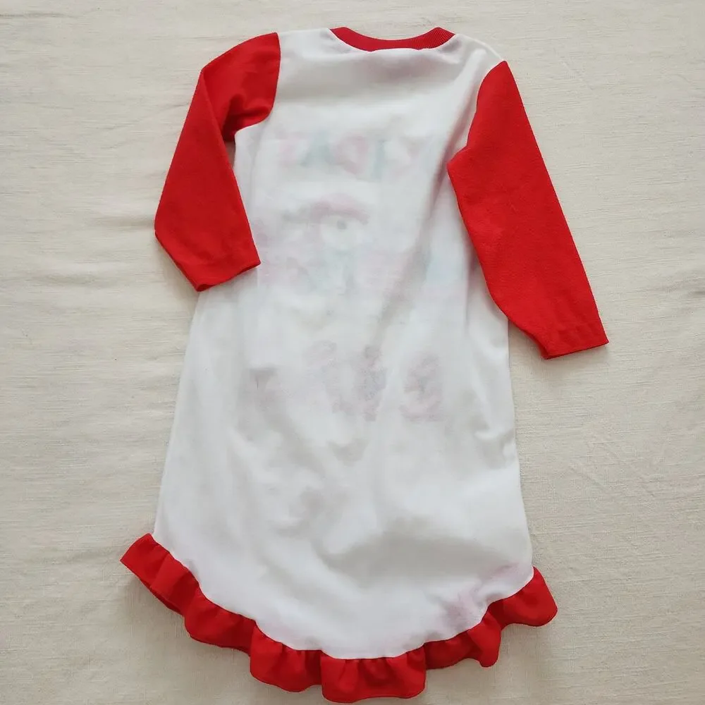 Vintage Holiday Bear Nightgown kids 6